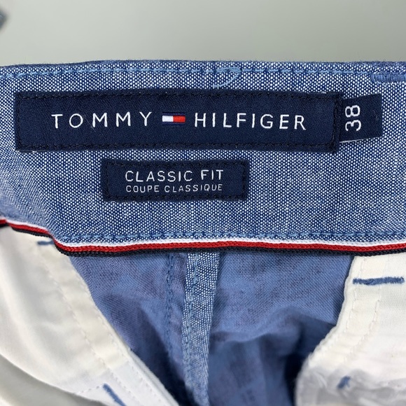 Tommy Hilfiger 38 Tropical Blue Classic Fit Shorts - Picture 5 of 7